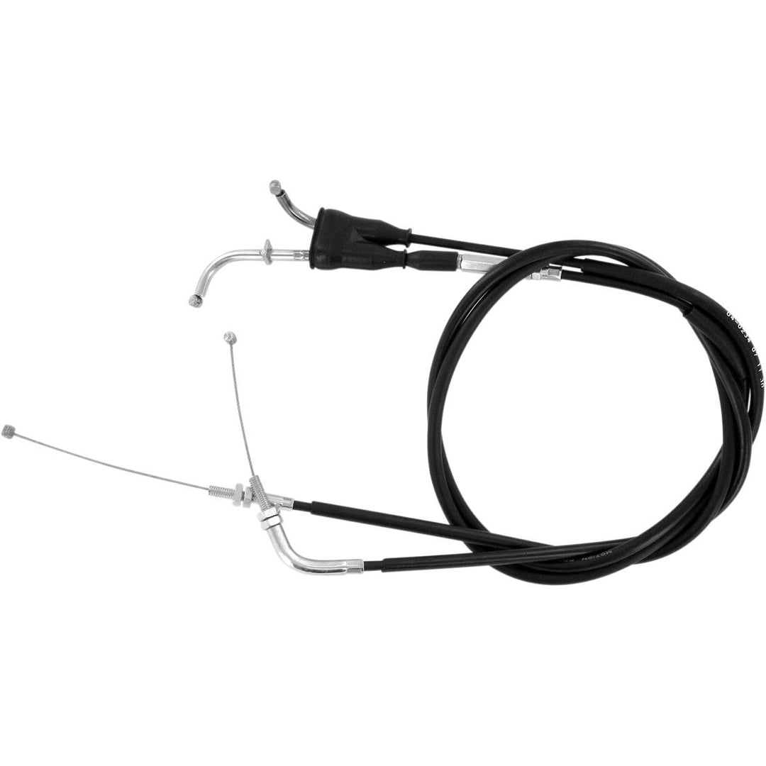 Ensemble de câbles d'accélérateur Motion Pro Push-Pull en vinyle noir (04-0234)