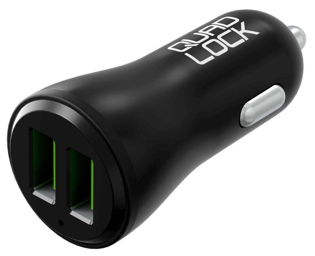 Quad Lock Dual USB 12V Car Charger