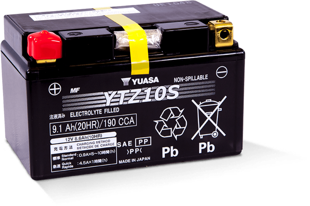Batterie AGM activée en usine Yuasa YTZ10S (YUAM7210A)