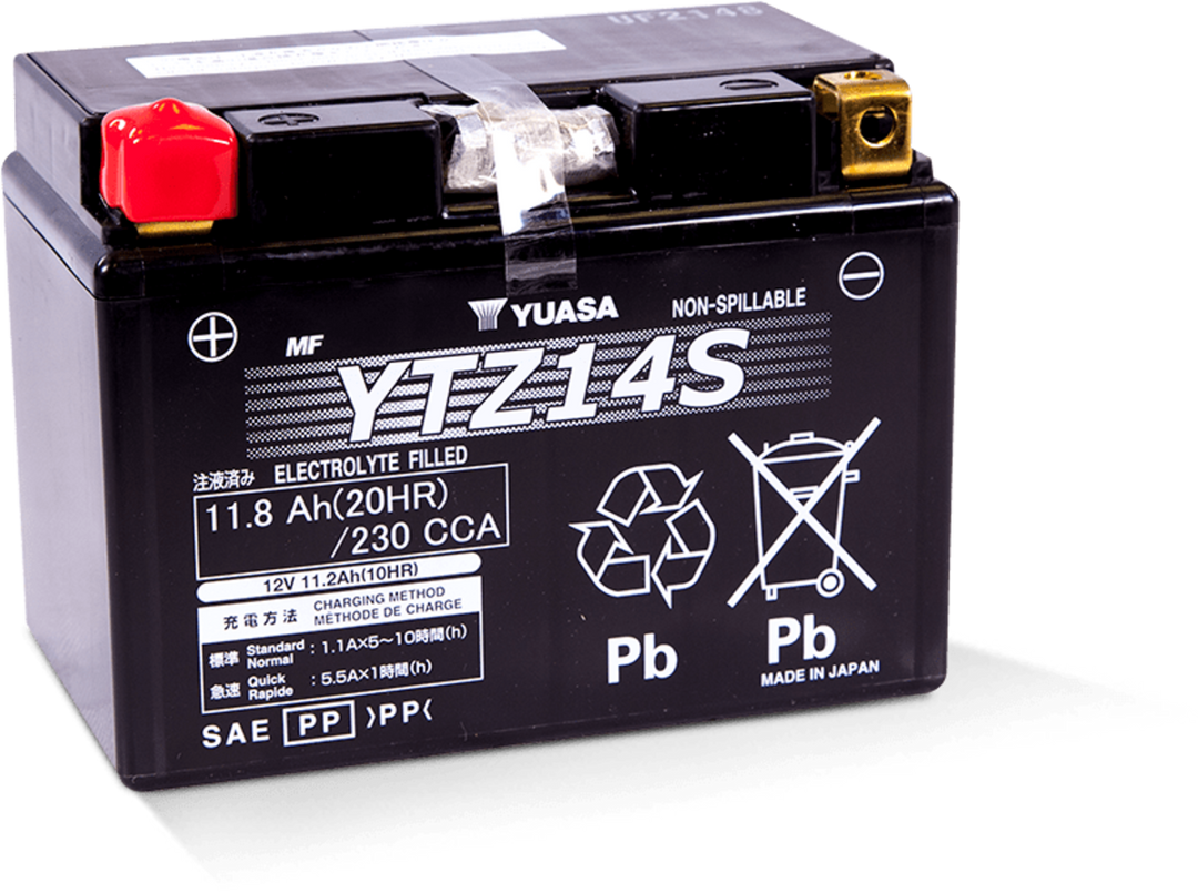 Batterie AGM activée en usine Yuasa YTZ14S (YUAM72Z14)