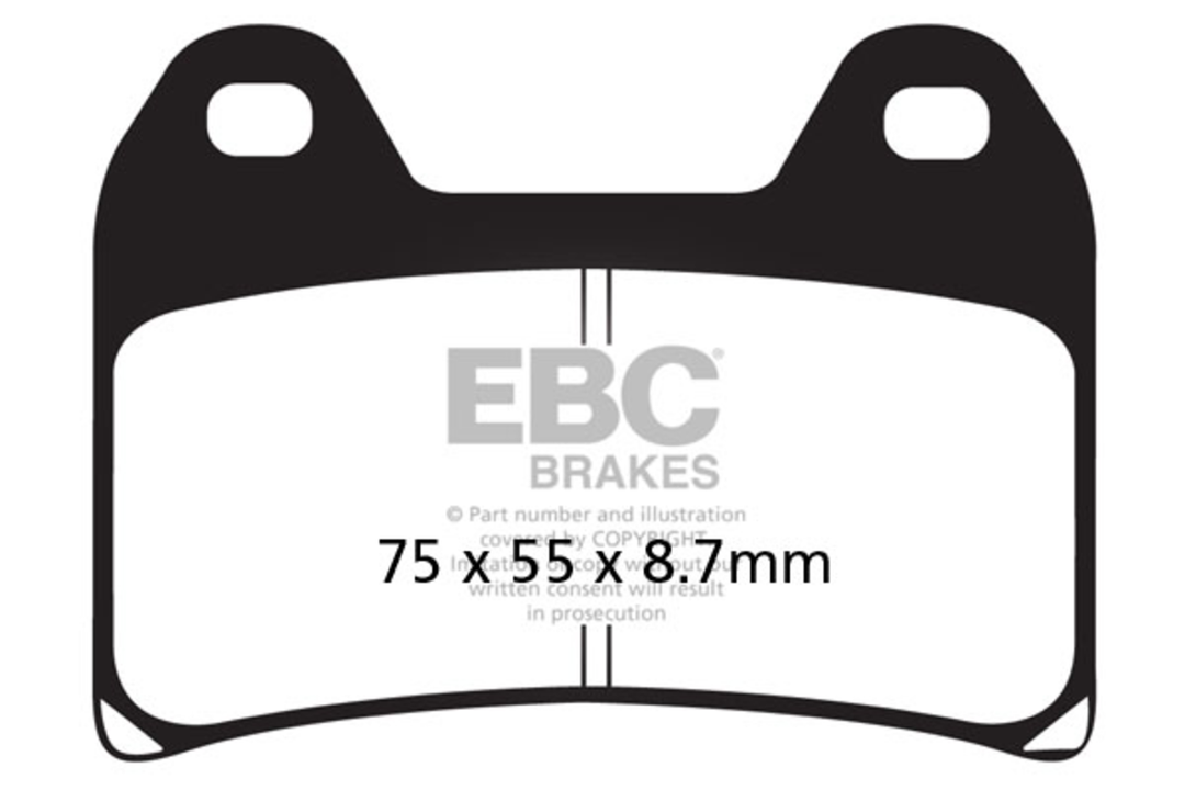 EBC Brake Pad BMW/Husqvarna/KTM/Kawasaki (FA244HH)