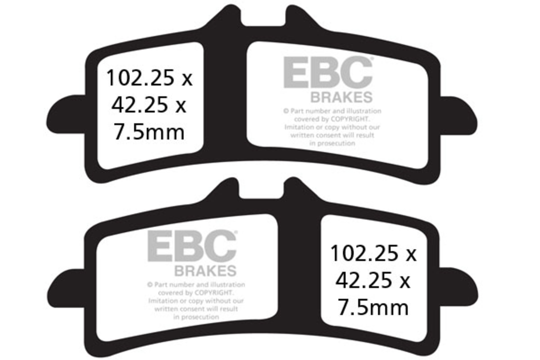 EBC Front Brake Pad BMW/Kawasaki/KTM/Suzuki/Yamaha (FA447HH)