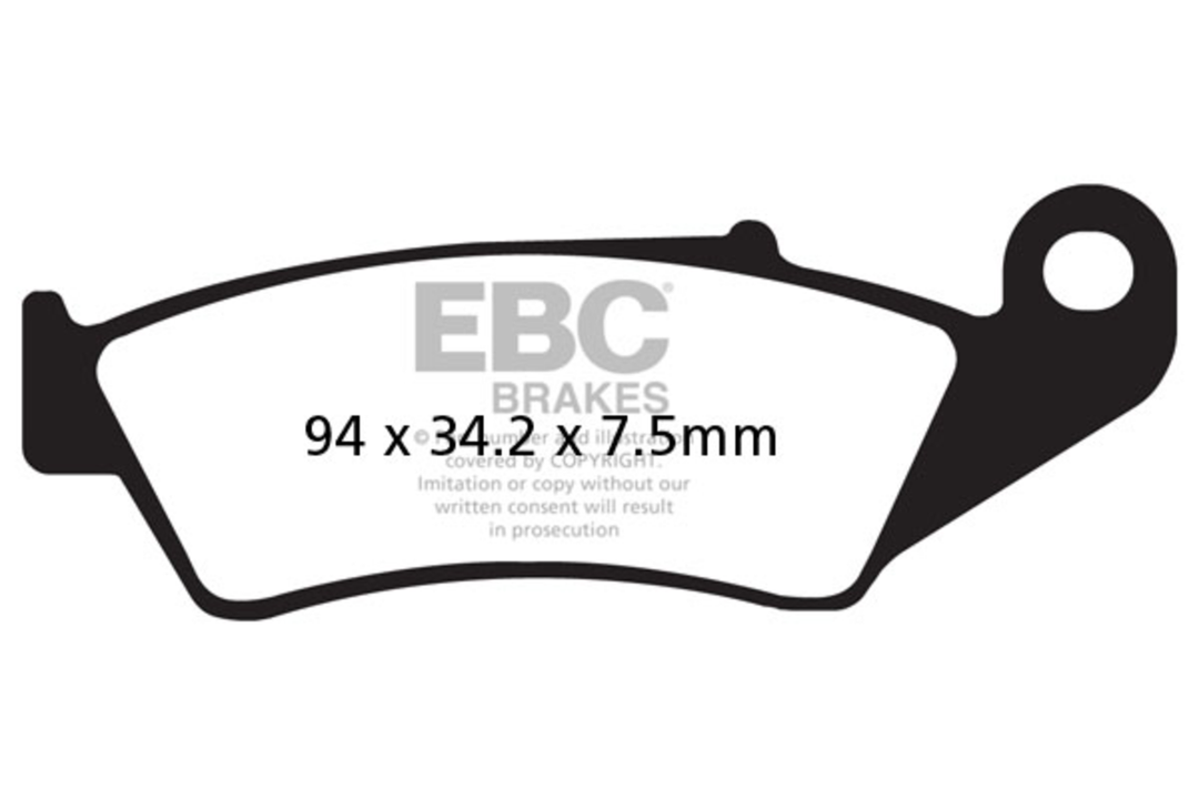 Plaquettes de frein EBC BMW Honda Kawasaki Suzuki Yamaha (FA185R)