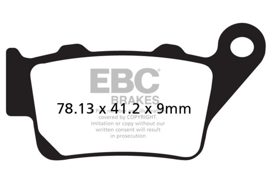 EBC Rear Brake Pad BMW/Husqvarna/Kawasaki/KTM/Yamaha (FA208R)