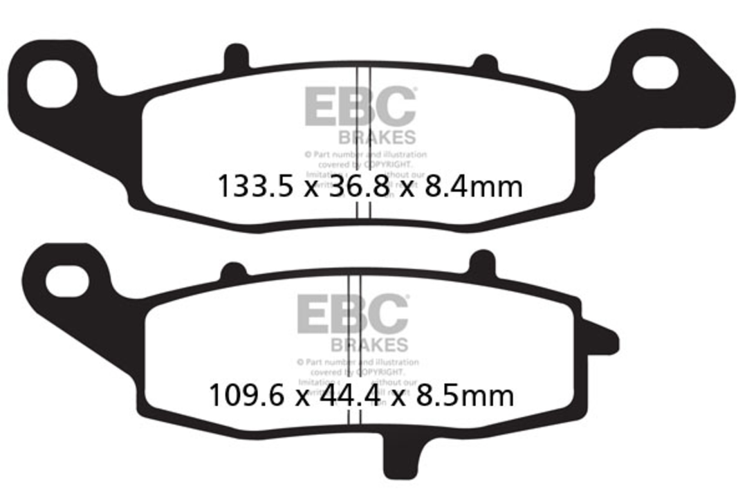 EBC Front Brake Pad Kawasaki 900+Suzuki/Yamaha (FA229)