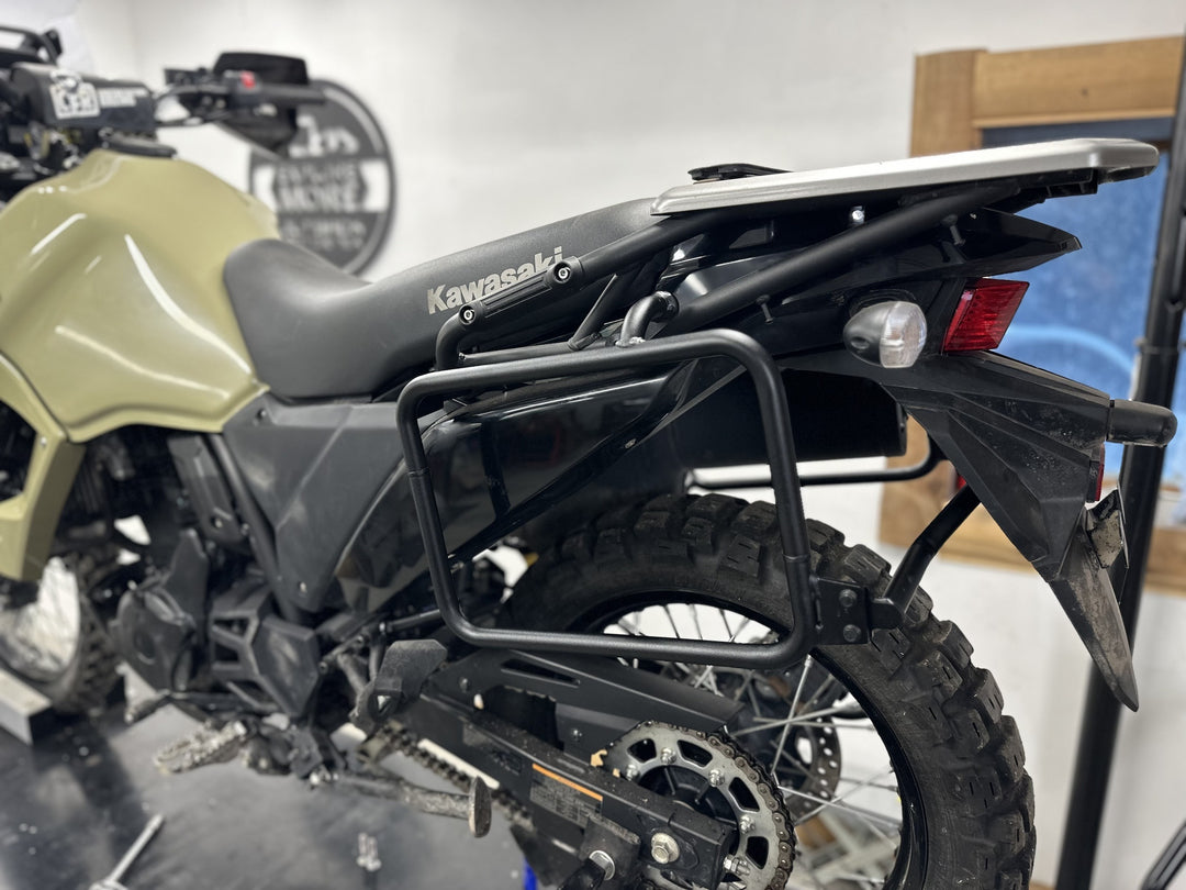 Outback Motortek Kawasaki KLR650 – Pannier Racks