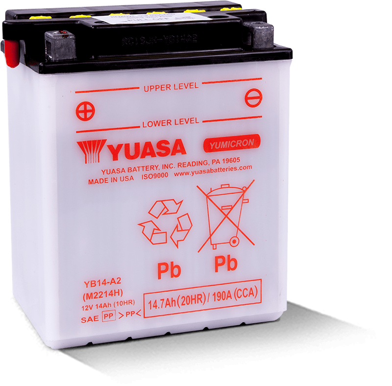 YUASA YB14-A2 YUM BATTERY