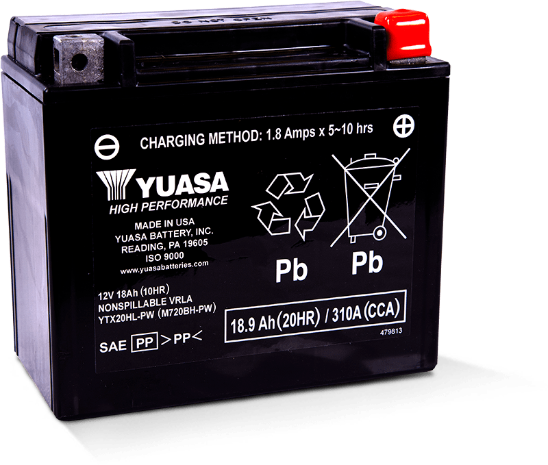YUASA YTX20HL-PW FA AGM BATTERY