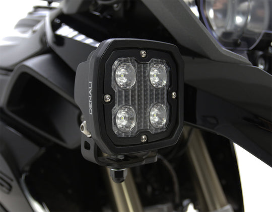 Support de montage d'éclairage auxiliaire Denali pour BMW R1200GS LC '13-'18 et R1250GS '19-