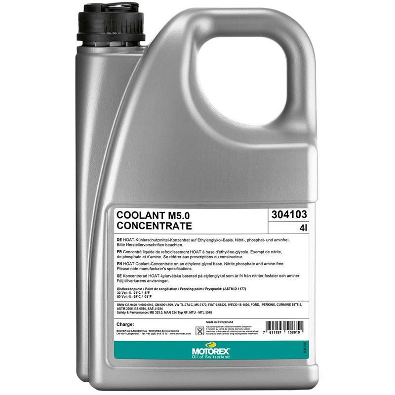 Motorex Coolant M5.0 Concentrate 4L (304104)