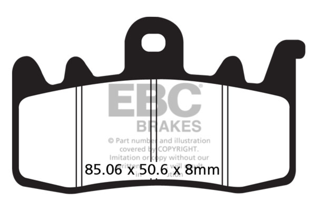 EBC Front Brake Pad Ducati/Triumph (FA630HH) – Dualsport Plus EBC Front Brake Pad Ducati/Triumph (FA630HH) – Dualsport Plus