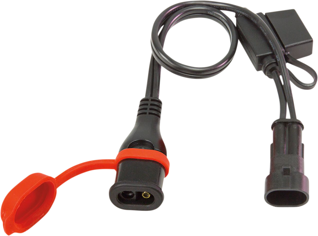 Câble Tecmate Optimate SAE vers MV août 15A fusible 12'' (O-57)