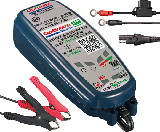 Chargeur Tecmate Optimate Lithium 4S 0,8 A en 8 étapes (TM-471)
