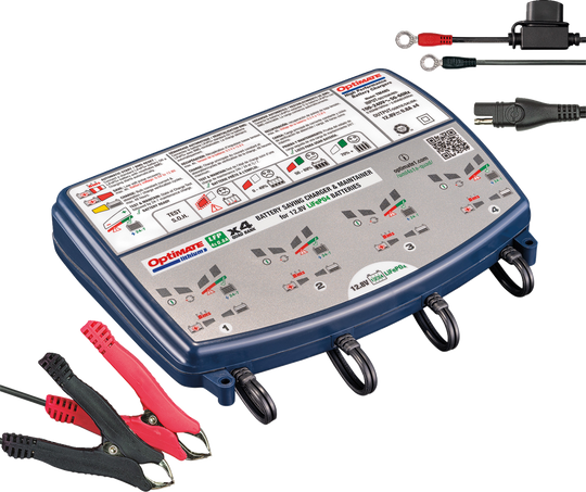 Chargeur Tecmate Optimate Lithium 4S 4 banques X 0,8 A (TM-485)