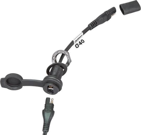 Prise Tecmate Optimate SAE avec câble 6" (O-40S)