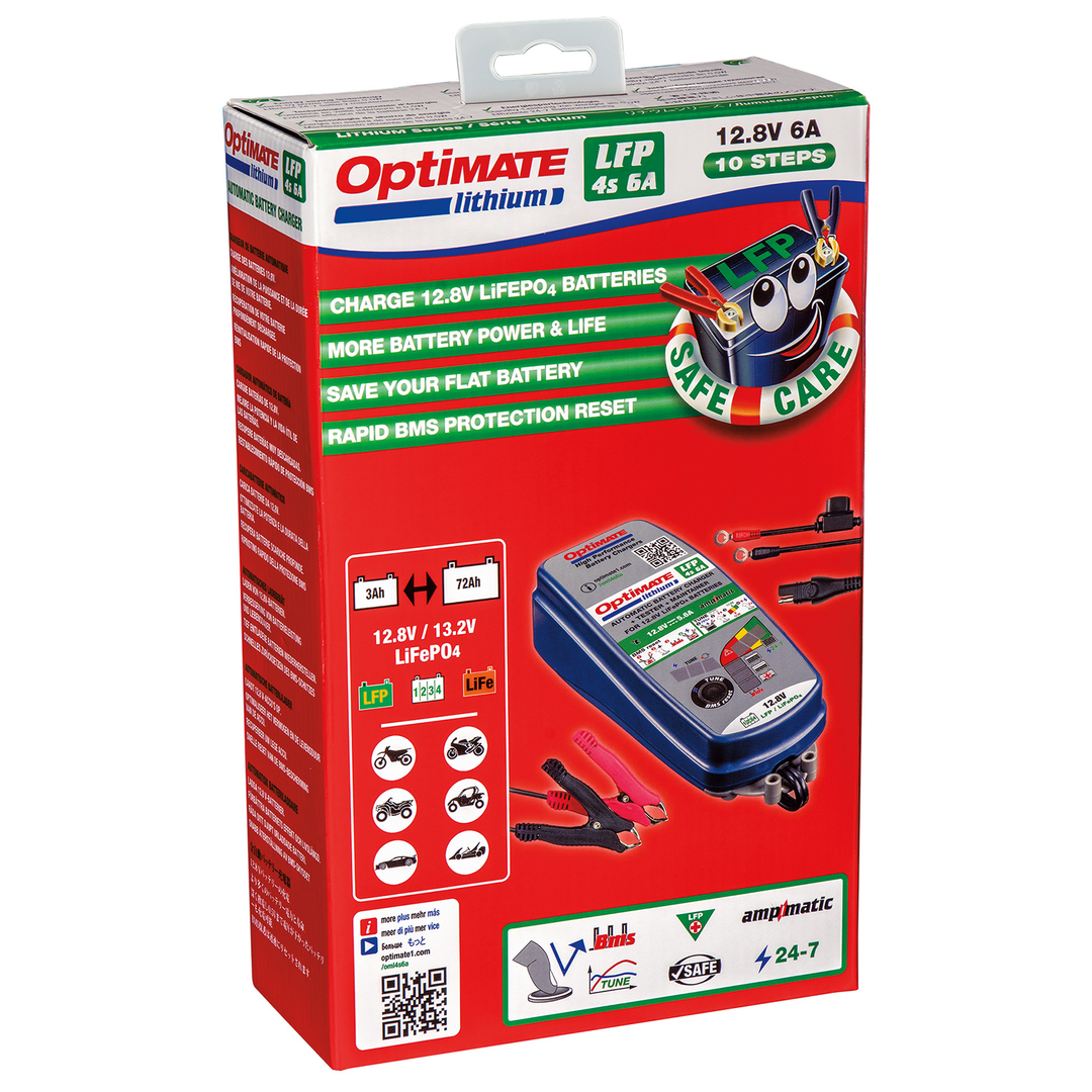 Chargeur de batteries moto Optimate Lithium 4s - TM390 TecMate moto Chargeur de batteries moto Optimate Lithium 4s - TM390 TecMate moto