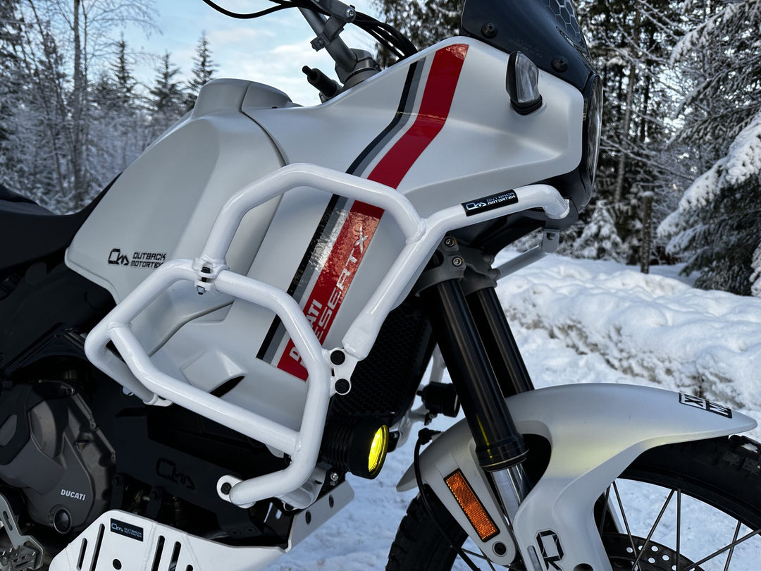 Outback Motortek Ducati DesertX – Ultimate Protection Combo White