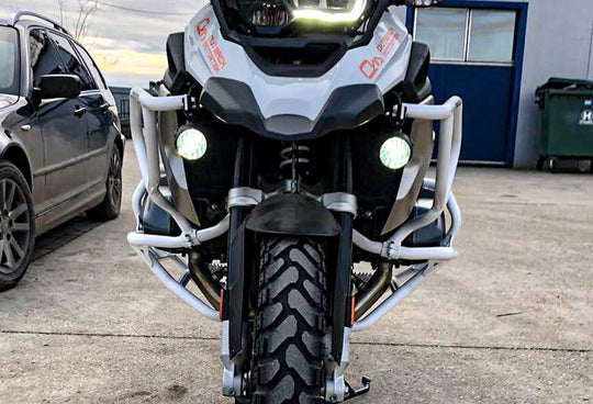 Outback Motortek BMW R1250GSA – Combo Protection Ultime Blanc
