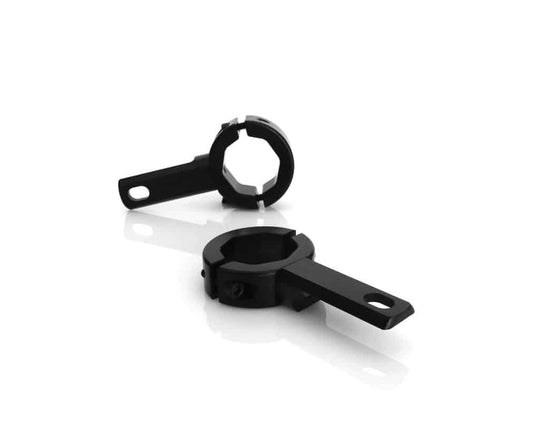 Denali Engine Guard/Frame Auxiliary Light Mount For 32mm-38mm (1.25in-1.5in) Diameter Tubes | Black (rev03)